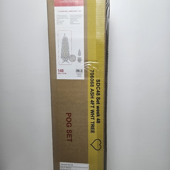 White Christmas tree 4FT Small Christmas Tree - Picture 2 of 3